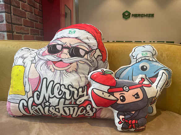 Custom shaped plush pillows – product samples